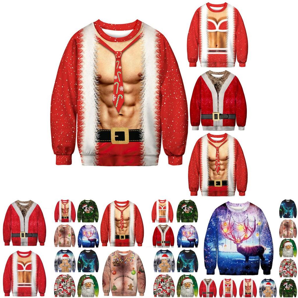 Festive Men's Christmas 3d Graphic Print Pullover Hoodie Sweatshirt With Soft Material