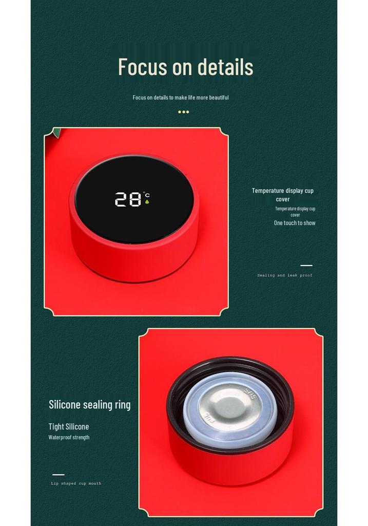 Smart Insulated 304 Stainless Steel Business Cup Gift Set with Printable Logo Anti-Scald Design