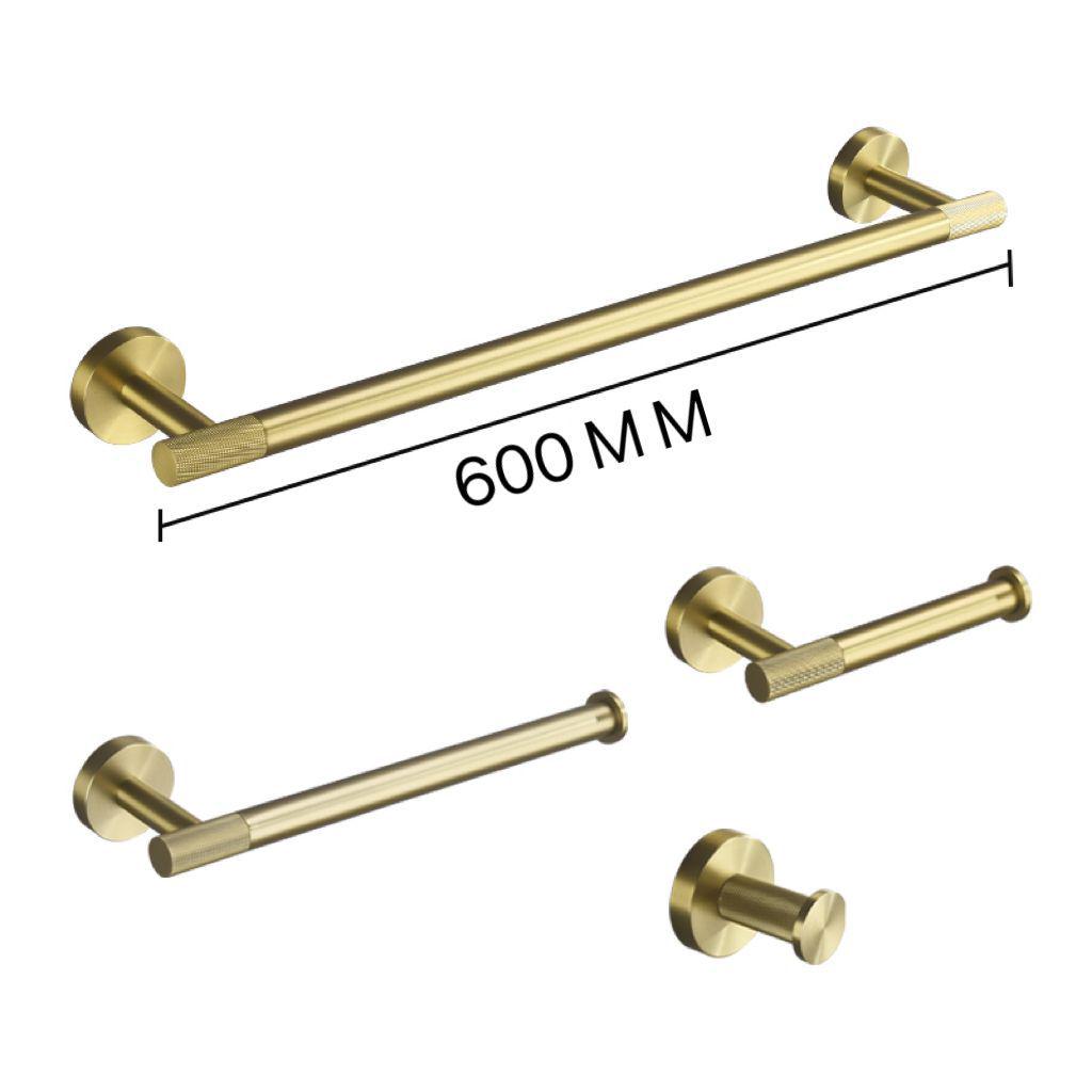 European Luxury Brass Bathroom Set: Knurled Towel Bar, Tissue Holder, Coat Hook, Toilet Brush, Soap Dispenser, Towel Ring.