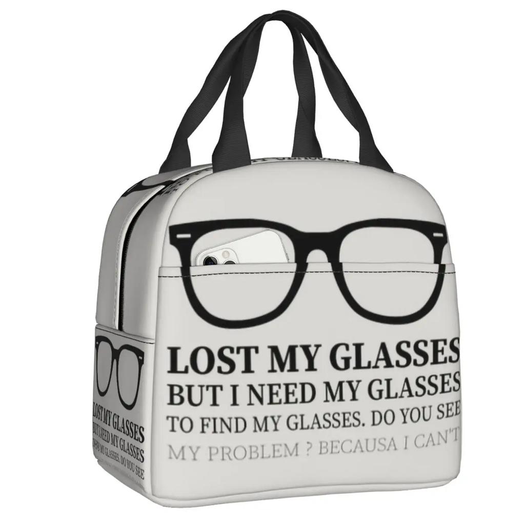 Funny Drummers Eye Chart Thermal Insulated Lunch Bag Women Resuable Lunch Container for School Office Outdoor Storage Food Box