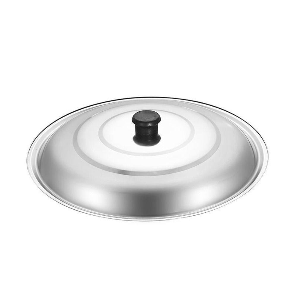 Anti- Spill Stainless Steel Pot Lid Anti-Scald Pot Cover Kitchen Accessories Wok Lid  Pan