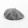 Autumn And Winter Fashion Large Head Circumference Solid Beret Simple And Versatile Women'S Warm Artist Hat