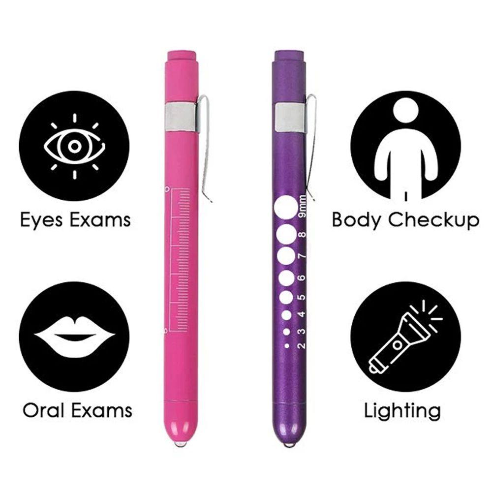 Clip Ophthalmoscope Work Inspection LED Pen Light Doctor Nurse Pen Penlight Torch Flashlight Torch