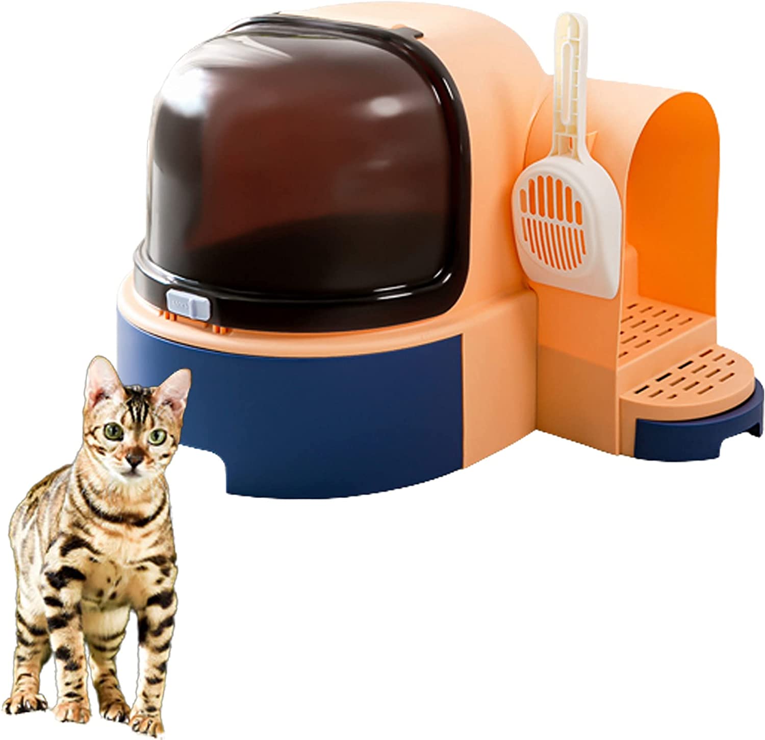 

Полностью закрытый выдвижной лоток-ракушка для кошек весом до 10 кг большое пространство набор для приучения кошек к туалету