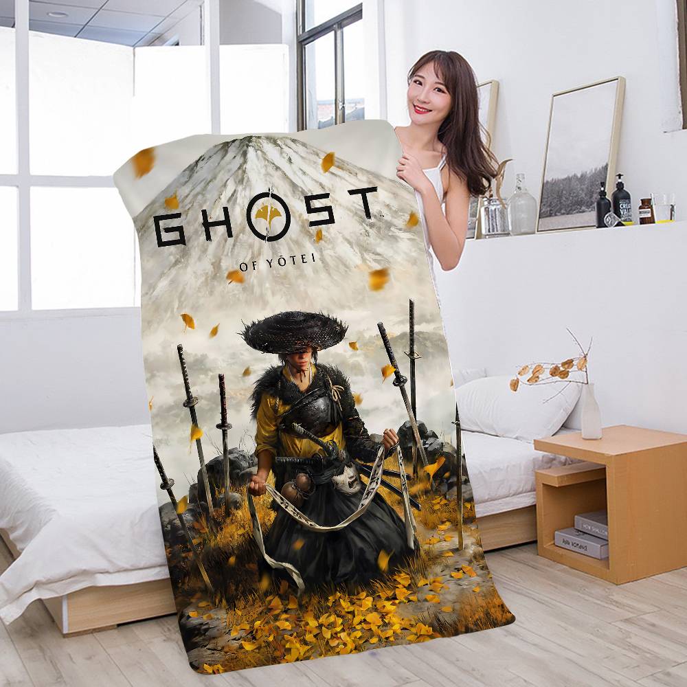 Game G-ghost Of Y-yotei Bath Towel Microfiber Soft Water Absorbing Breathable For Girl Kids Decorative Cartoon Beach Towel