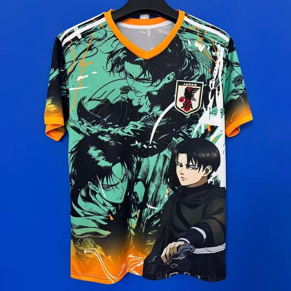 Japan National Football Jersey Anime Manga Short-sleeved Football Jersey Japan National Team Jersey