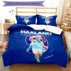 3pcs Haaland12 Design Cover Set - HD Printed Bedding with 1 Cover and 2 Pillowcases - Perfect for Home and Dorm Decor