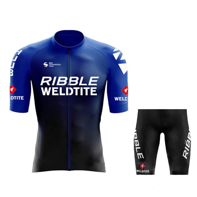 2026 Ribble Weldtite Team Cycling Jersey Set Summer Belgium Bicycle Breathable MTB Bike Clothing Maillot Ropa Ciclismo Uniform Suit