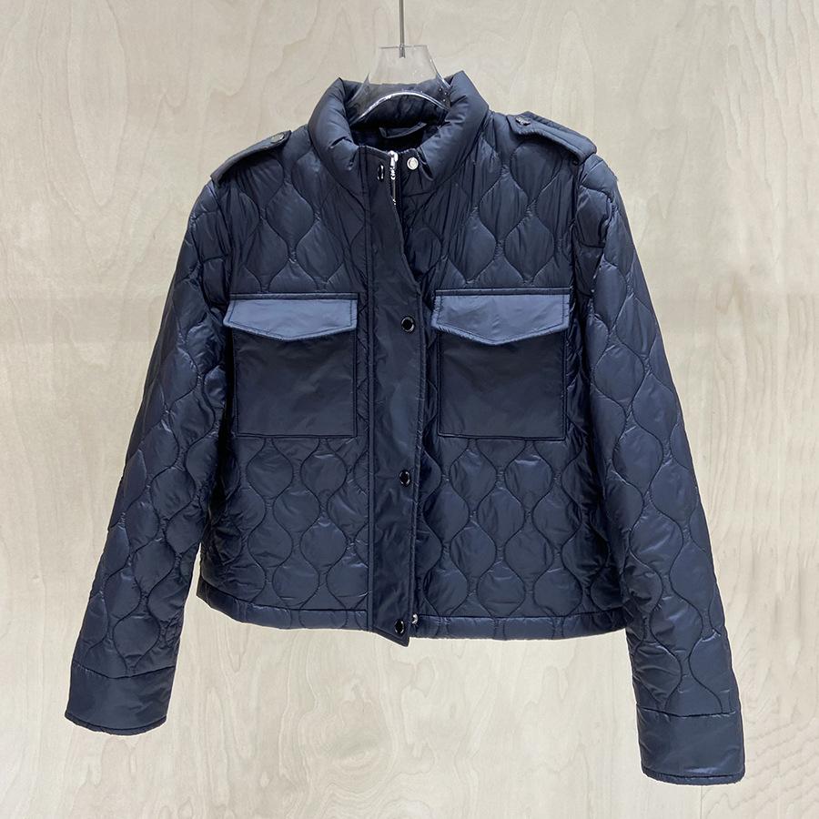 Thin and light small down jacket women's fashion casual small stand-up collar slim fit fashionable handsome down warm jacket tide