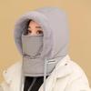 Unisex Winter Windproof Cotton Hat for Outdoor Cycling & Skiing: Cold-Proof, Velvet-Lined, Thick