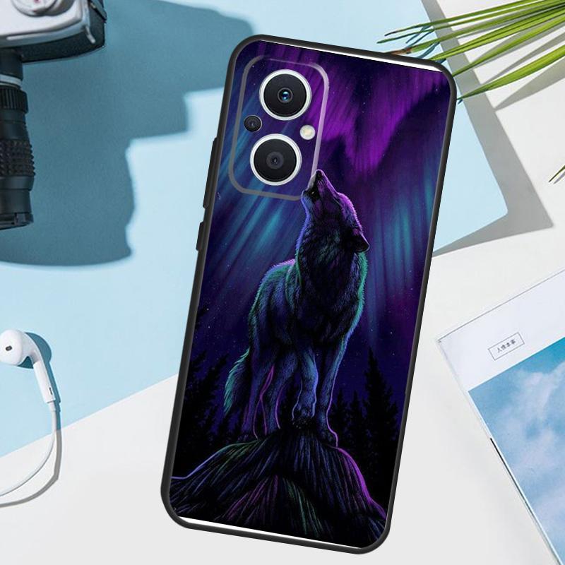 wolf art black Cover For OPPO Reno 14 F 13 12 11 10 Pro 11F 12F 13F 7 8 Lite OPPO Find X9 X8 X6 X5 Pro Case
