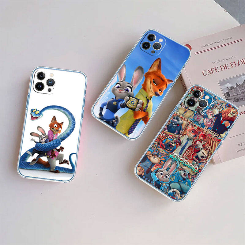 Coque de téléphone MH158 Zootopia pour Motorola G34 G32 G31 G14 G15 G84 G62 E32 G24 G72 G71 G73 G85 G200 G60 G52 G51 G50 G42 G41 G32 G30