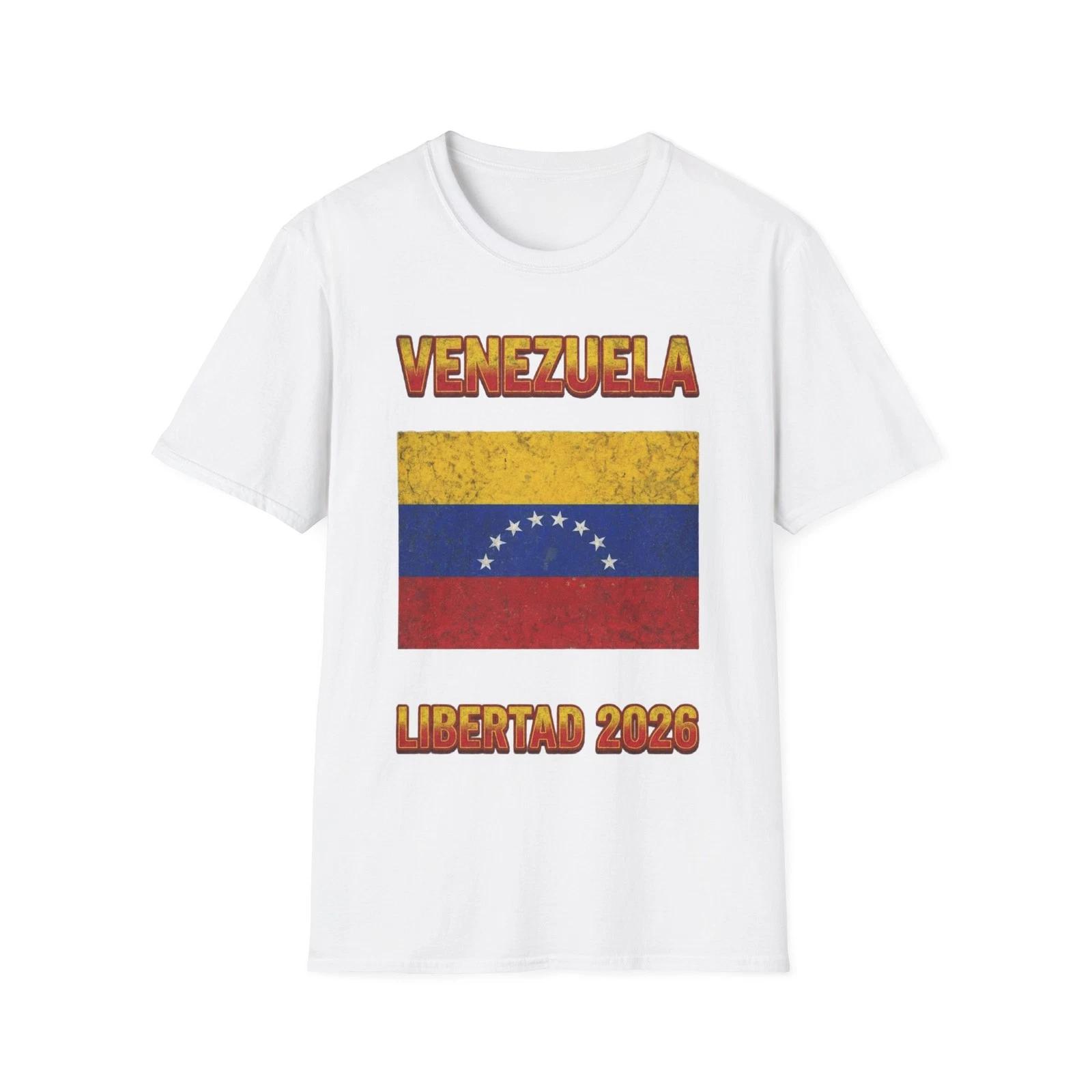 Venezuela Flag Libertad 2026 T-Shirt | Patriotic Venezuelan Tee 3XL