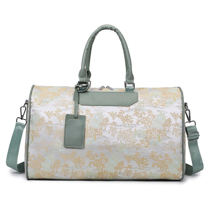 Torba podróżna w stylu chińskim, o dużej pojemności, przenośna, do przechowywania odzieży w domu, haftowana torba bagażowa