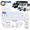 Full Set of LED Room Lamps for Toyota Hiace 200 Series and 7th with Remote Available In Warm Warm and Warm Fcl. (FCL) (8th Generation) Control, White,