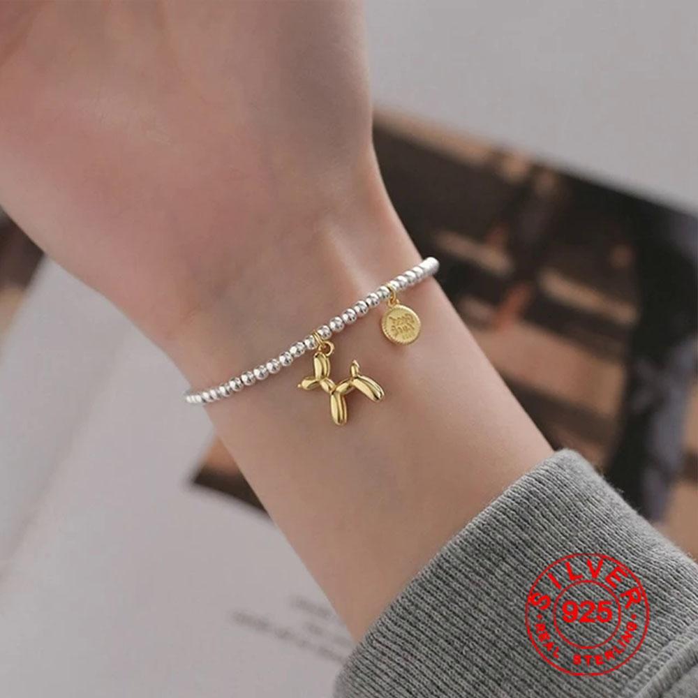 

BFCLUB Silver Color Hiphop Thick Gold Horse for Women Men Vintage Handmade Hasp Bracelet Birthday Gift S-B451