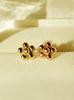 Minimalpiercing 14K Grape Flower Piercing Earrings