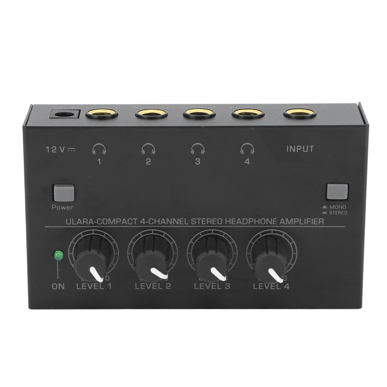 

Профессиональный звуковой микшер 4-канальный усилитель для наушников HA400p для клубов баров 100240 В ЕС