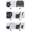 Foldable Folding Cart Push Handle Wagon Cart Equipment Black Lightweight Extendable Cart Trolley Handle Accessories For Camping