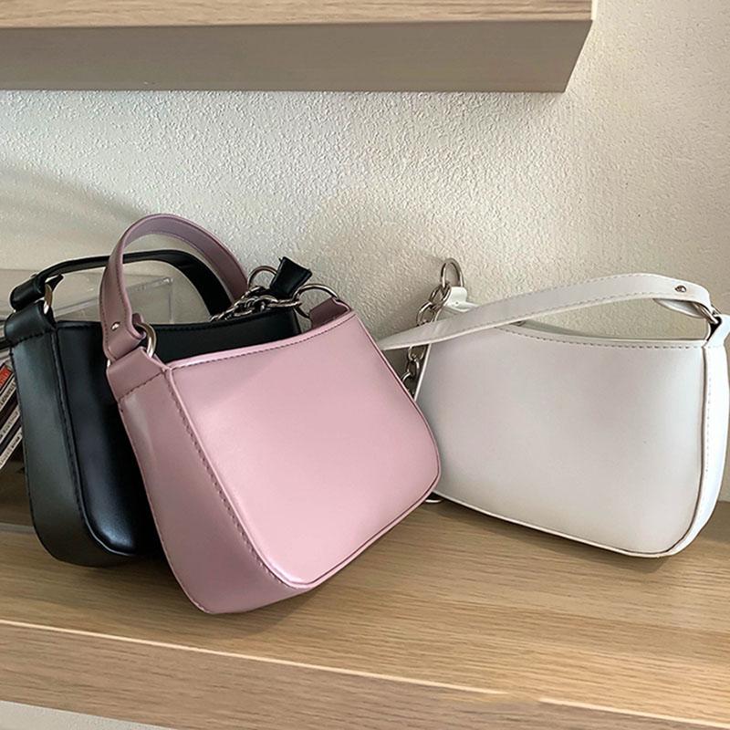 IELGY Retro Zipper One-shoulder All-match Women's bag PU Back Purple Cross-body