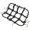 RC Luggage Net Rack Net Simulation Stainless Steel Rubber RC Truck Car Roof Luggage Rack for Xiaomi Jimny RC Car Black