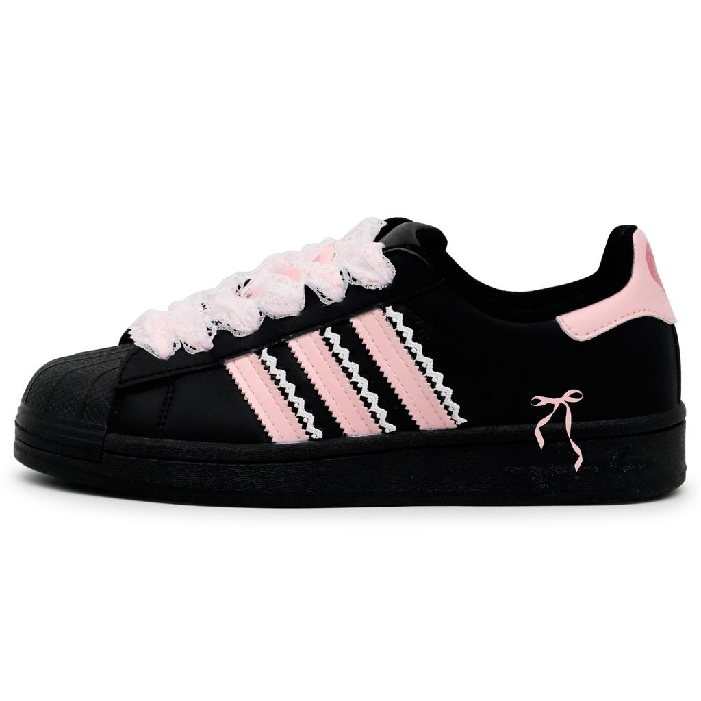 adidas Originals Superstar 2 Cuervo Hecho, Ballet de Tinta, Bolsa de Compras Especial, Edición Limitada San Valentín, Otoño Invierno JH9977(Equipo52-S-CAJA)