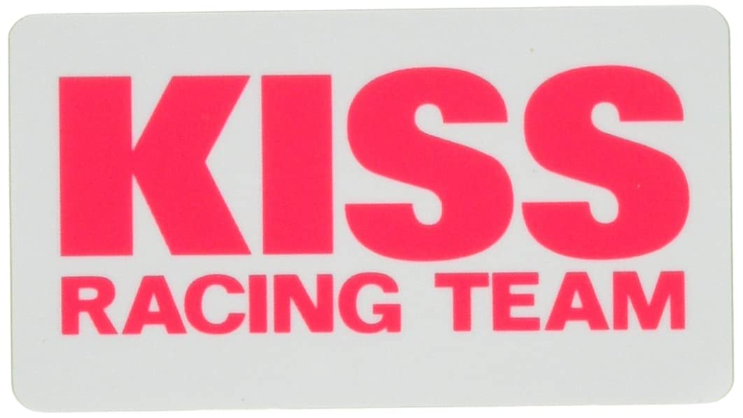 

Kijima Bike Parts KISSRacing Team Sticker White Base/Pink Letters S Size K1471