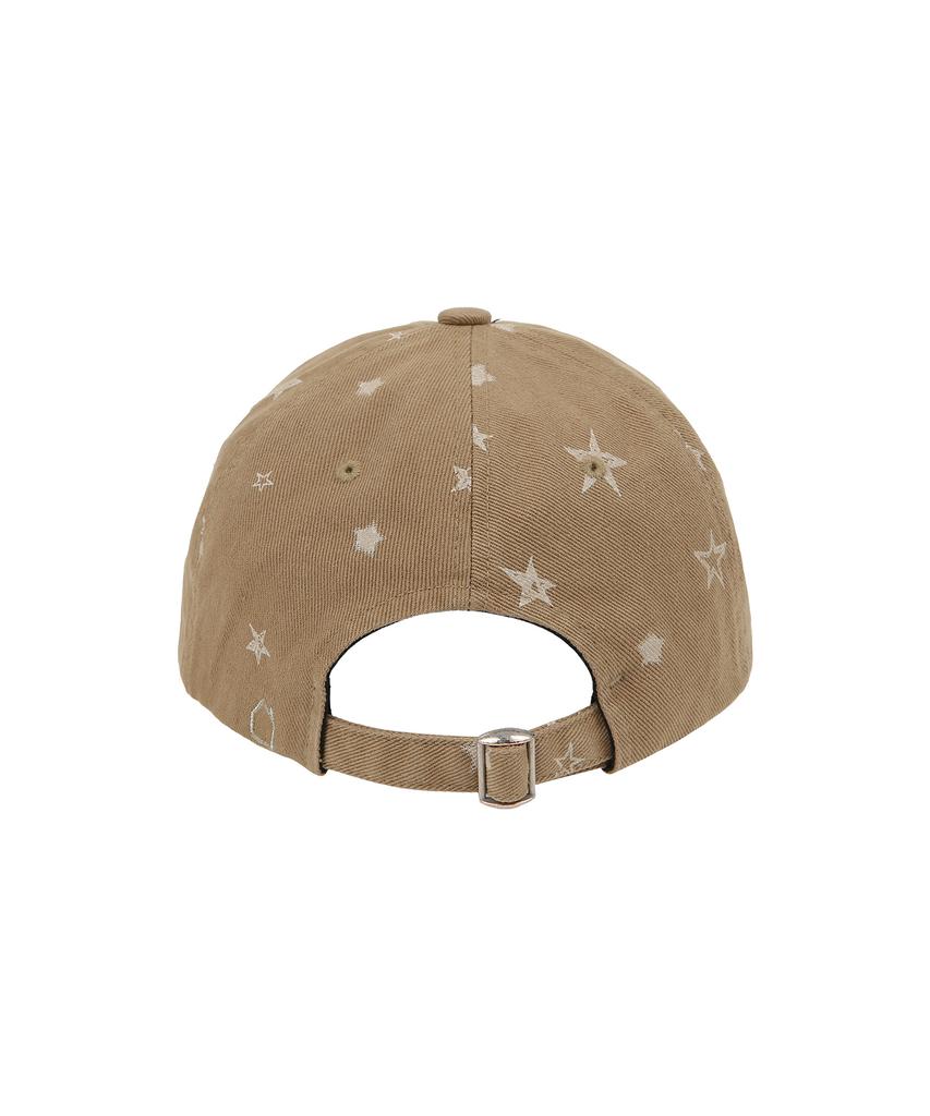 COMONINOZ [Cn]Star Damage Washed Ballcap [2Color]