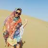Bohemian Colorful Printed Women's Tassel Scarf - Perfect for Seaside Vacations and Sun Protection