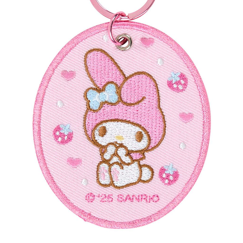 Sanrio My Melody Embroidered Patch Keychain (Character Awards 1st Edition) Polyester/Steel 485578
