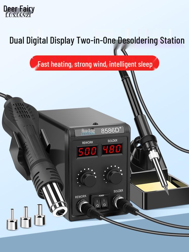 Lu Xianzi 8586D Hot Air Gun & Soldering Iron 2-in-1 for Mobile Phone Repair