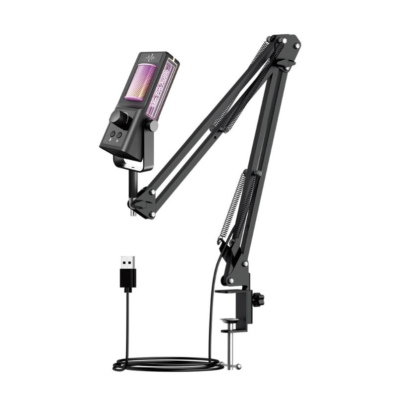 Gaming Microphone With Advanced Noise Cancellation For Clear Recording In Live Streaming Mobile Applications