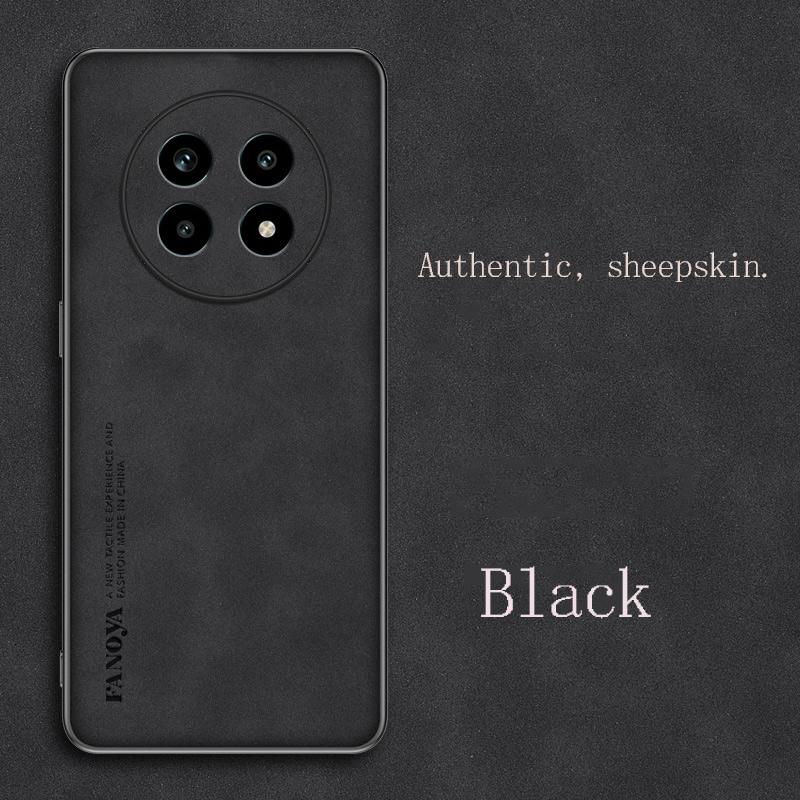 Plain Leather Comfortable Suede Case For Realme13 PRO 5G Lens Protect Cover