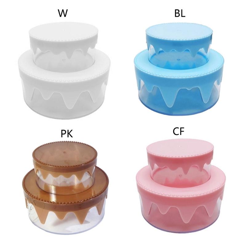 Cute Sundry Organizer Plastic Boxes Sweet Cream Cake Storage Box Plastic DIY Crafts Box Perfect for DIY Enthusiasts