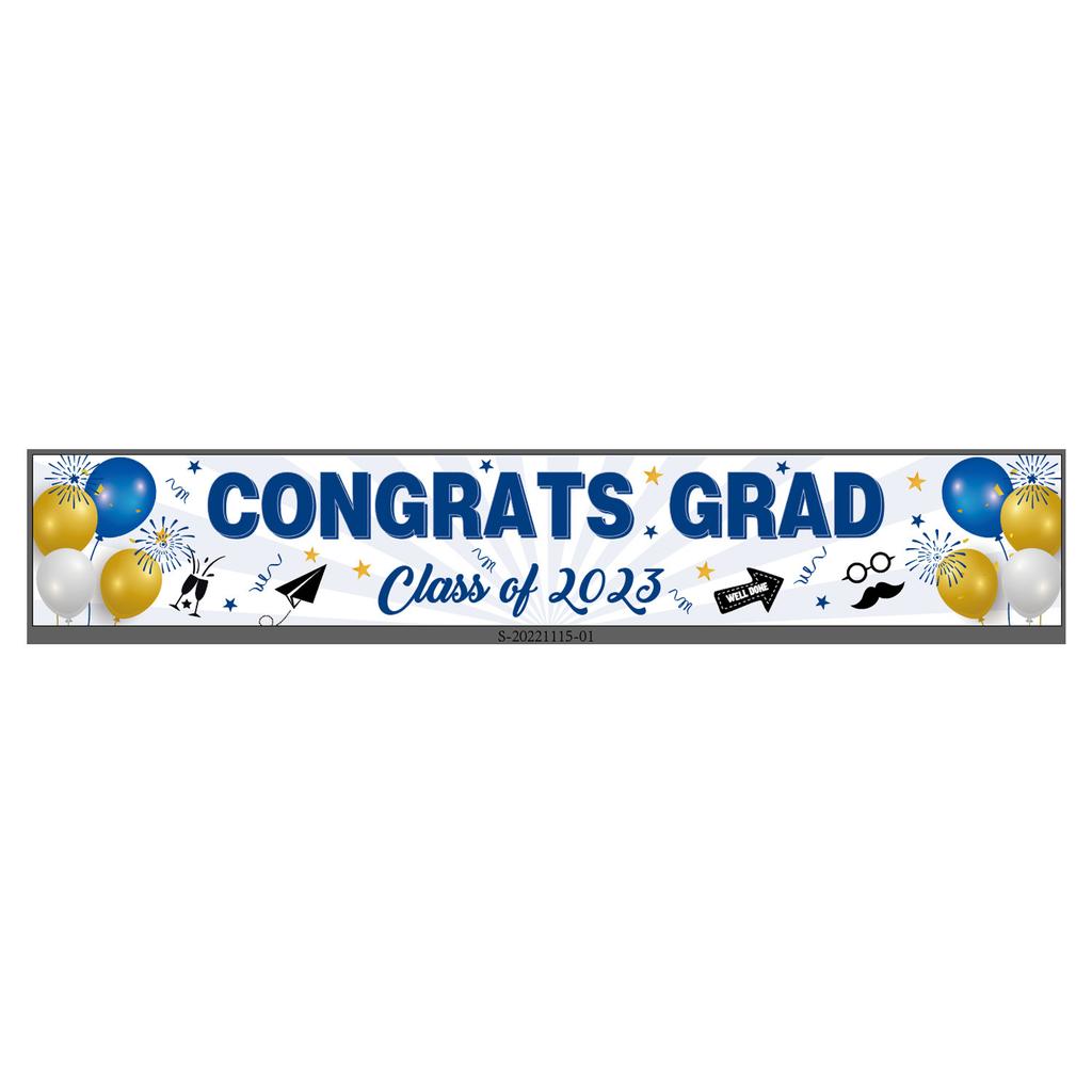 Festive Decoration Oxford Cloth Banner Congratulations Grad Yard Party Graduation Poster Custom Outdoor