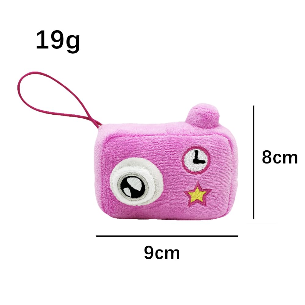 [Ships in 4-5 business days] YuerFu 2025 Merchandise: Happy Camera Plush Toy with Strap, No Killing, Happy Tool, Tacopee, Cute [Anime Broadcast