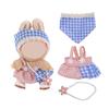 French Style Plush Doll Clothes For 15-17cm Labubu Clothing Accessories Cute Dress Toy Diy Dress Up Outfit Designer Party Gift