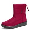 Jinshiyuanshu Women's Shoes Cotton Shoes Winter Boots Fleece Thickened Warm Snow Boots Processing Customized Cotton Boots