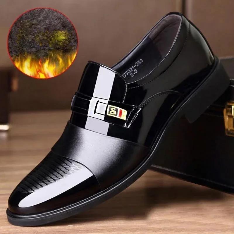 Zapatos de vestir de negocios para hombre, zapatos de cuero de lujo, zapatos Oxford formales, mocasines informales de oficina, mocasines de trabajo, calzado de piel de talla grande