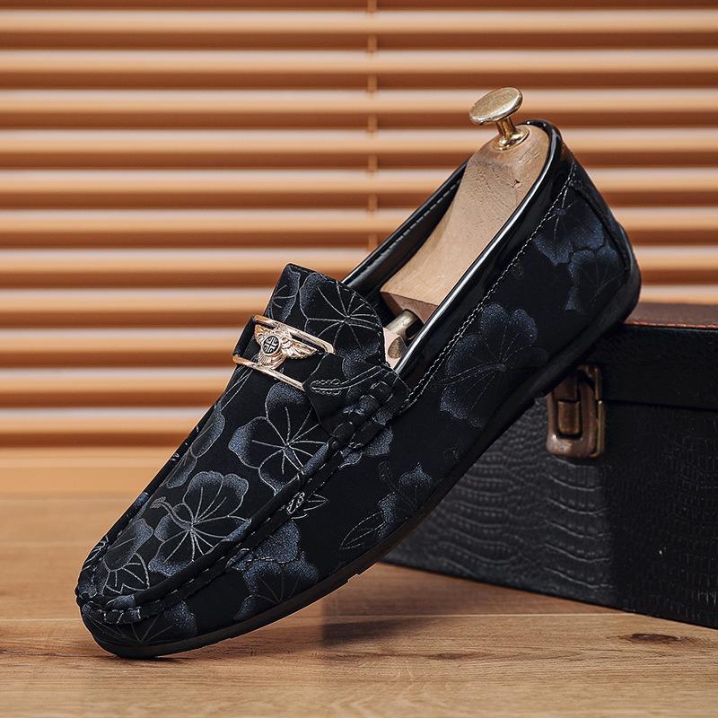 Doudou Schuhe Herren Frühling neu Herren Britische Blume faul