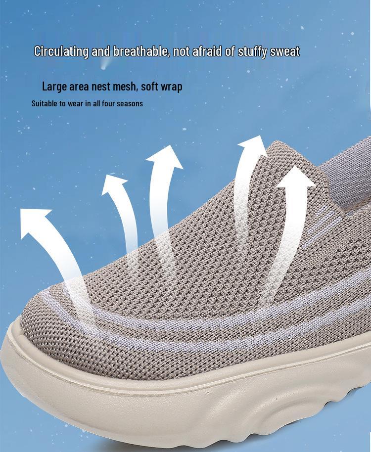 Women's Lightweight Non-slip Thick-soled Casual Shoes for Spring & Autumn