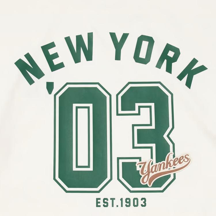 New MLB New York Yankees T Shirts Unisex White 3ATSV0344-50CRS