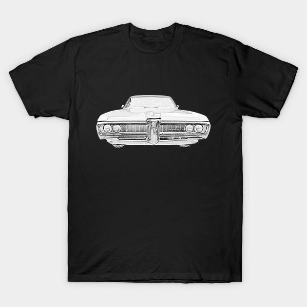 

Мужская черная футболка с принтом Pontiac Catalina 1960-х годов Американская классическая машина Печать на термотрансферной бумаге без вырезания Хлопковая футболка S чёрный