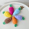 Pet Dog Chew Toy with Squeaky Device Teeth Grinding Boredom Relief Carrot-Shaped Funny Interactive Plush Toy