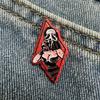 Terror Girl Answering Phone Brooch Accessories Skeleton Badge Accessories Needle Buckle