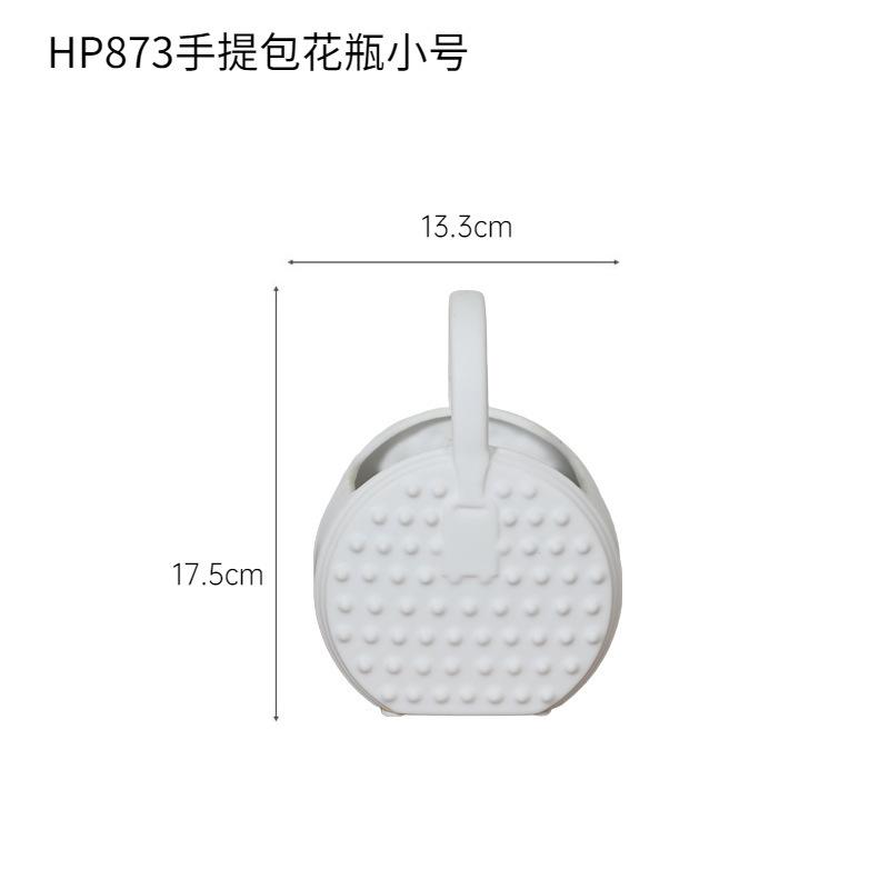 

Белые цветы Сумка Ваза Speedy Домашний декор Кабинет Офис Ваза-сумка для обеденного стола Гостиная Ваза-сумка Роскошная скульптура