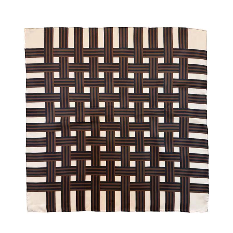 NINA SOLOR Premium Twill Silk Scarf