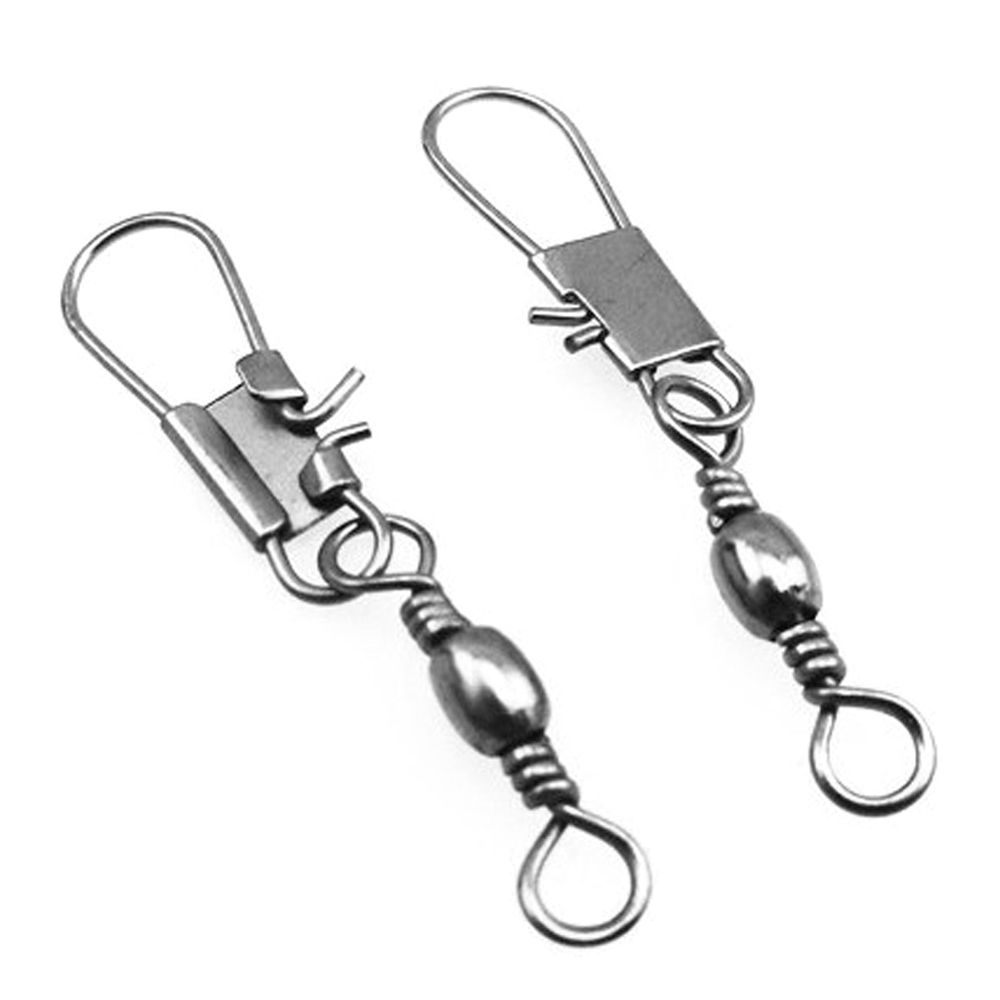 Fishing Tool Fishing Line Connector Pin Bearing Solid Rings Swivel Fishing Connector Barrel Rolling