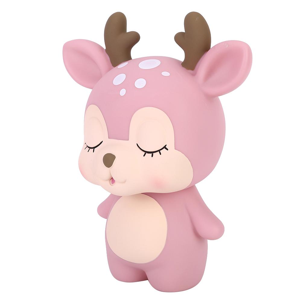 

Innovative Cute Cartoon Deer Shape Money Box Money Saving Jar Home Decoration Ornament Gift белый