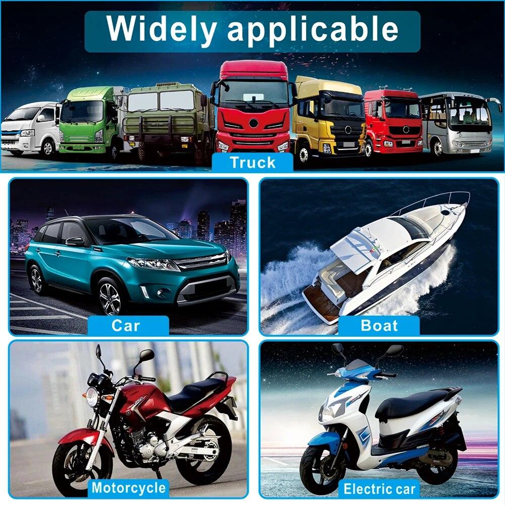 115dB 12V 3 Tone Sound Loud Car Horn Motorcycle Warning Alarm Police Fire Siren Horn Speaker Automotive Accessories Moto 20W